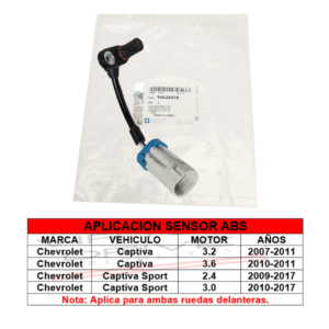 Obj SENSOR ABS DELANTERO CAPTIVA (EMPAQUE)