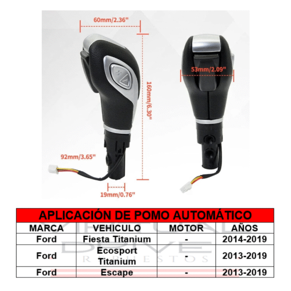 POMO AUTOMATICO GRIS ESCAPE/FIESTA/ECOSPORT