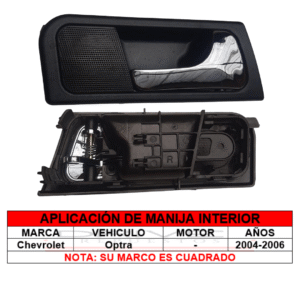 MANIJA INTERNA (R) OPTRA CON MARCO CROMADA 2004/2006