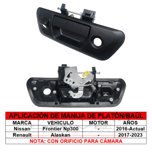 Obj MANIJA PLATON NP300 NEGRA/CAMARA