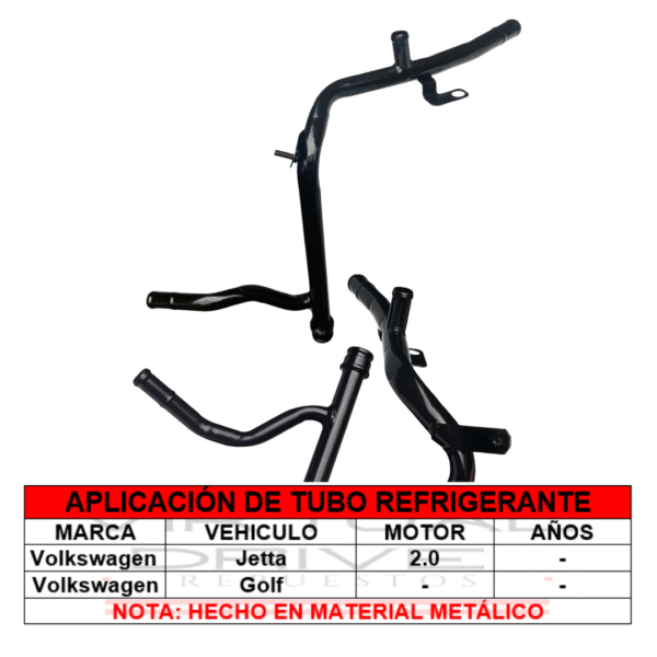 MANGUERA TUBO REFRIGERANTE JETTA/GOLF METALICO