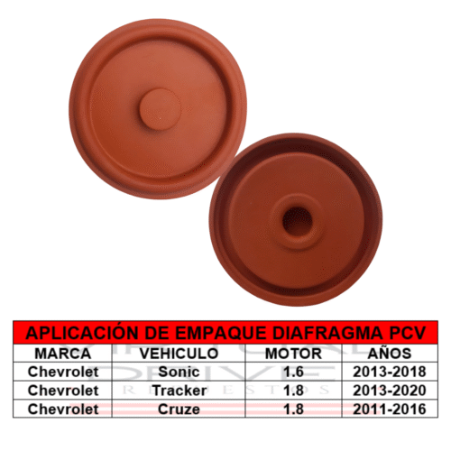 DIAFRAGMA REPARACIÓN PCV TRACKER, SONIC, CRUZE