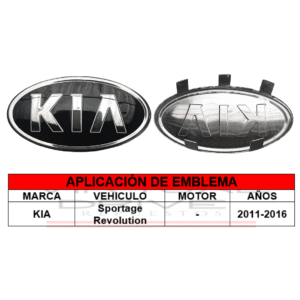 Emblema Tapa Timon Kia Sportage Revolution