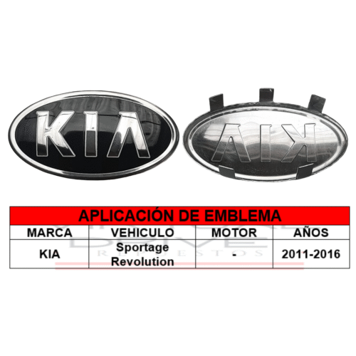 Obj Emblema Tapa Timon Kia Sportage Revolution