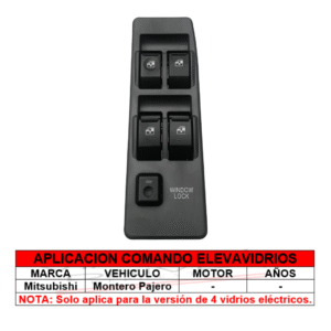 ELEVAVIDRIOS LF MITSUBISHI PAJERO 4 PUERTAS