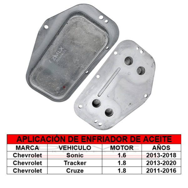 ENFRIADOR ACEITE NEUTRO SONIC/TRACKER/CRUZE
