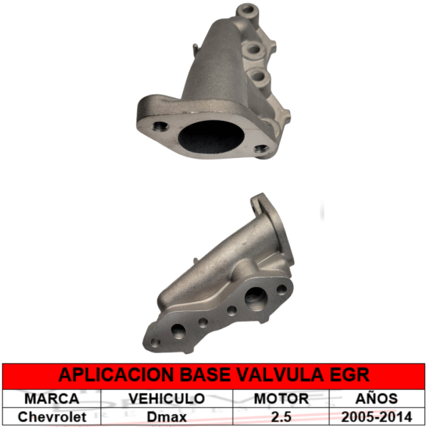 BASE VALVULA EGR LUV 2.5-2.8