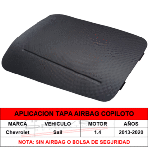 TAPA AIRBAG PASAJERO CHEVROLET SAIL